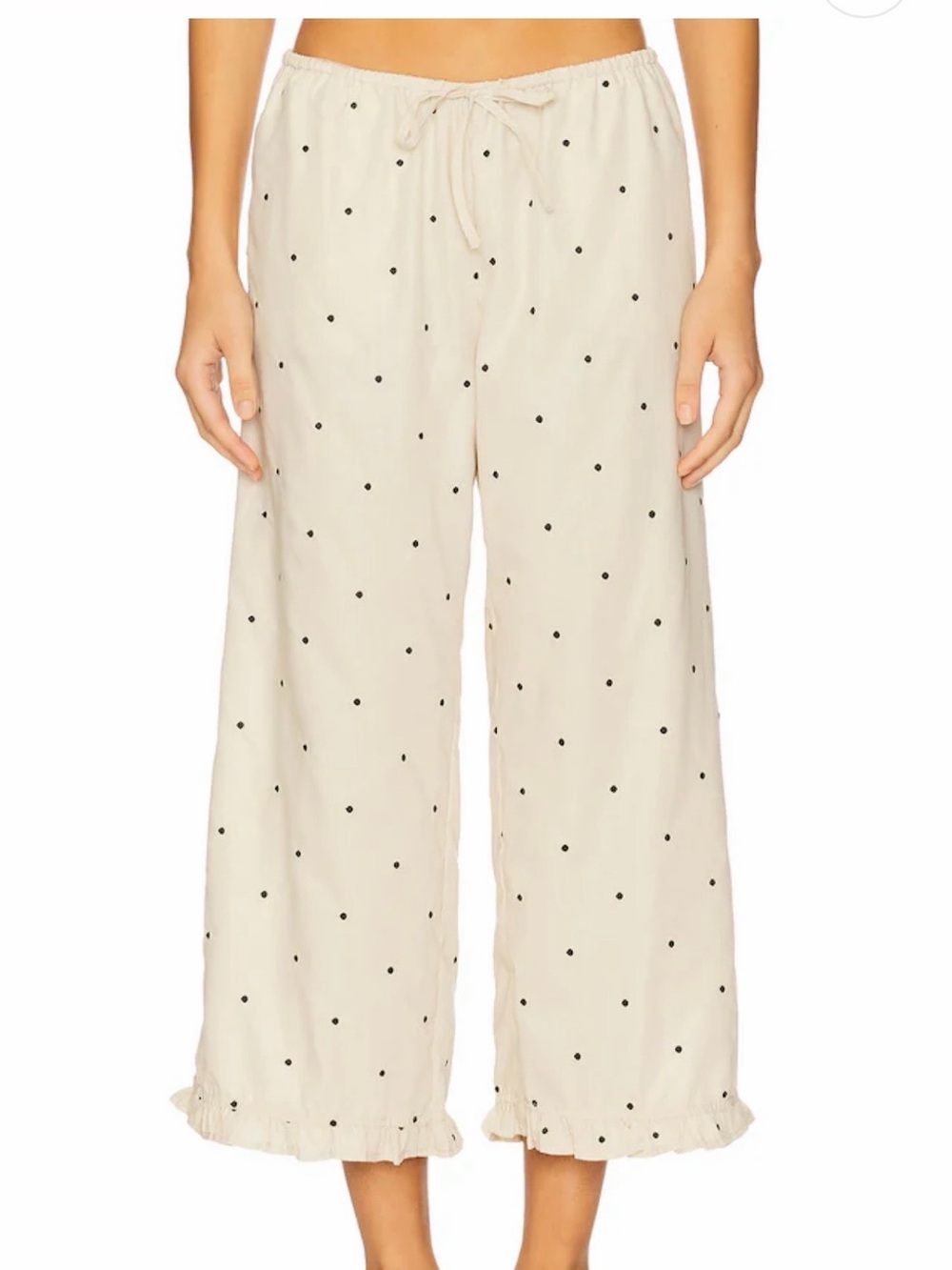 WeWoreWhat Cream Polka Dot Pajama Pants